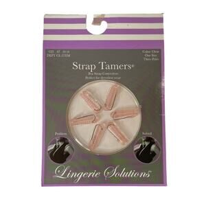 NIP Lingerie Solutions Clear Pink Bra Strap Tamers No More Slipping Straps